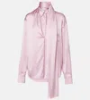 Acne Studios Scarf-detail Satin Blouse