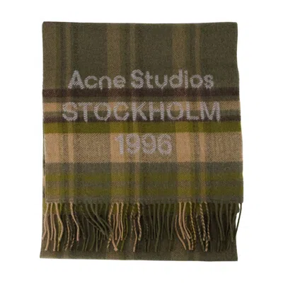 Acne Studios Scarf In Green