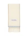 Acne Studios Off-white Wool Mohair Narrow Scarf In Neutral