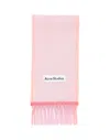 Acne Studios Pink Narrow Wool Mohair Scarf In Pink