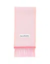 Acne Studios Pink Narrow Wool Mohair Scarf In Pink