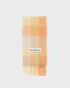 Acne Studios Scarf Soft Checkered Mohair Peach