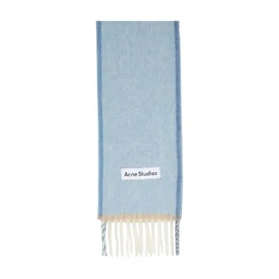 Acne Studios Scarf With Fringes In Gray