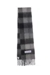 Acne Studios Fringed Scarf Scarves And Foulards Black In Blue