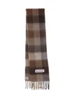 Acne Studios Fringed Scarf Scarves And Foulards Brown In Multi