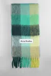 Acne Studios Logo Wool Scarf In Multicolor