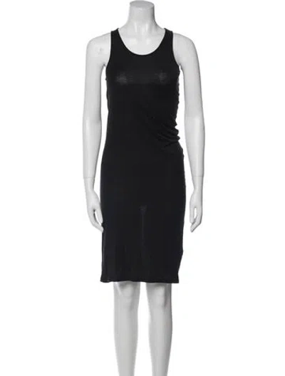 Pre-owned Acne Studios Scoop Neck Knee-length Dress In Black