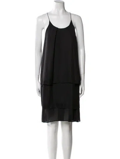 Pre-owned Acne Studios Scoop Neck Knee-length Dress In Black