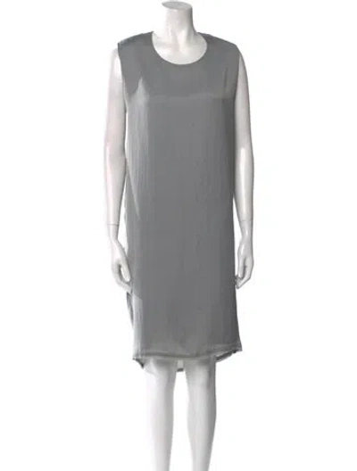 Pre-owned Acne Studios Scoop Neck Knee-length Dress In Gray