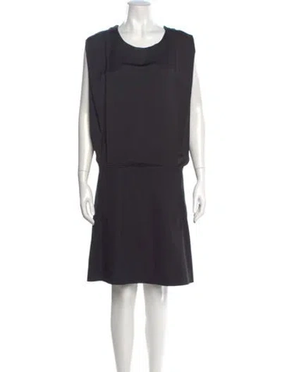 Pre-owned Acne Studios Scoop Neck Knee-length Dress In Gray