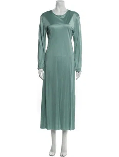 Pre-owned Acne Studios Scoop Neck Long Dress In Blue