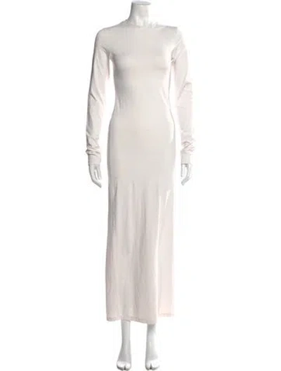 Pre-owned Acne Studios Scoop Neck Long Dress In Neutral