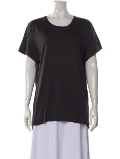 Pre-owned Acne Studios Scoop Neck Short Sleeve T-shirt In Black