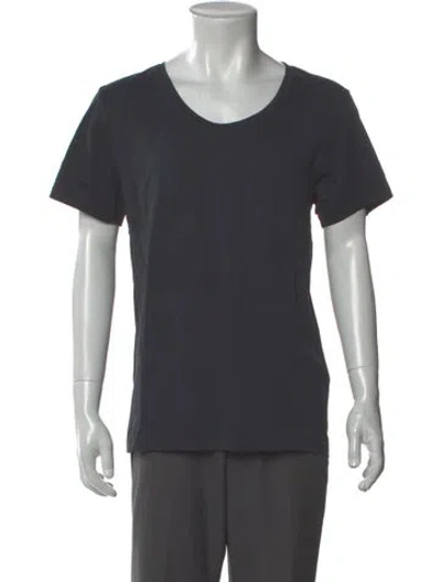 Pre-owned Acne Studios Scoop Neck Short Sleeve T-shirt In Blue