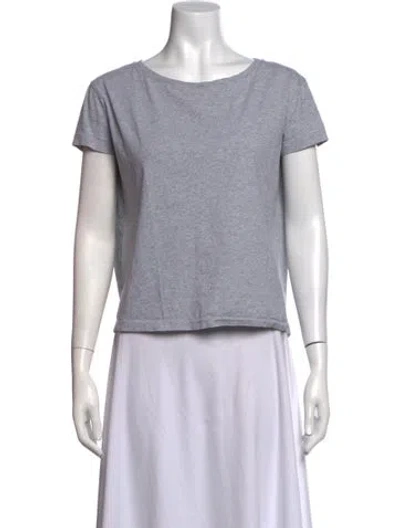 Pre-owned Acne Studios Scoop Neck Short Sleeve T-shirt In Grey