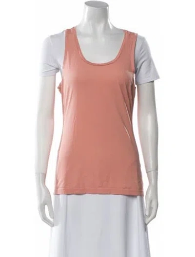 Pre-owned Acne Studios Scoop Neck Short Sleeve T-shirt In Orange