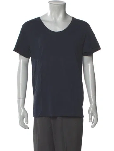 Pre-owned Acne Studios Scoop Neck Short Sleeve T-shirt W/ Tags In Gray