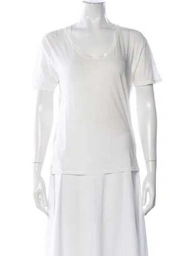 Pre-owned Acne Studios Scoop Neck Short Sleeve T-shirt In White