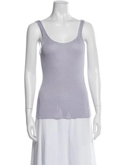 Pre-owned Acne Studios Scoop Neck Sleeveless Top In Purple