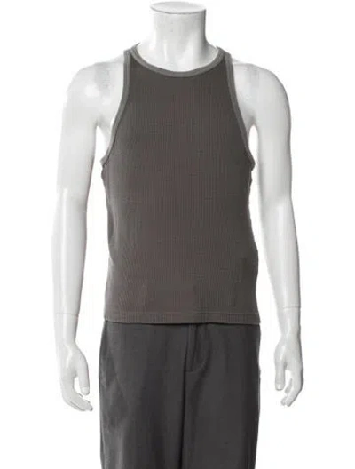 Pre-owned Acne Studios Scoop Neck Sleeveless T-shirt In Gray