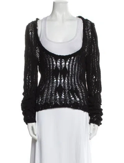 Pre-owned Acne Studios Scoop Neck Sweater In Black