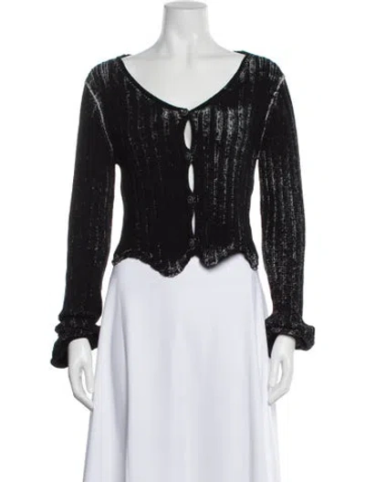 Pre-owned Acne Studios Scoop Neck Sweater In Black