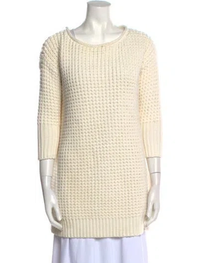 Pre-owned Acne Studios Scoop Neck Sweater In Neutral
