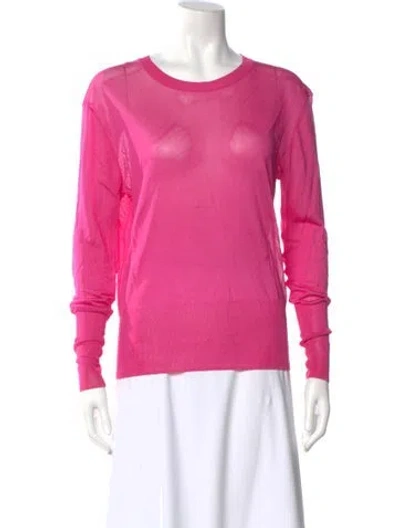 Pre-owned Acne Studios Scoop Neck Sweater In Pink