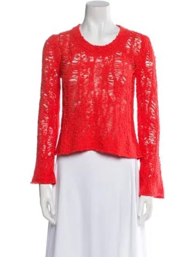 Pre-owned Acne Studios Scoop Neck Sweater W/ Tags In Orange