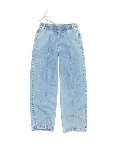Acne Studios Seam-detail Straight-leg Jeans In Blue