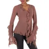 Acne Studios Semi Sheer Ruffle Blouse