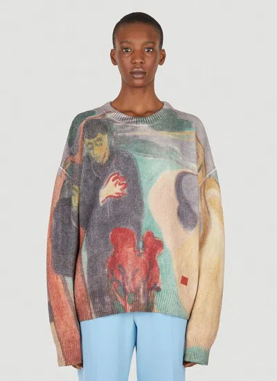 Pre-owned Acne Studios Separation Munch Sweater In Multicolor