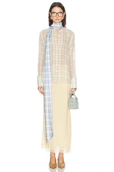 Acne Studios Serena Top In Neutral