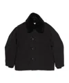 Acne Studios Shearling-collar Bomber Jacket In Black