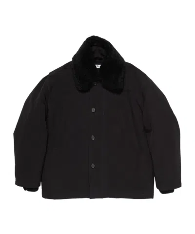 ACNE STUDIOS SHEARLING-COLLAR BOMBER JACKET
