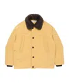 Acne Studios Shearling-collar Bomber Jacket In Brown