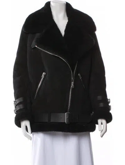 Pre-owned Acne Studios Shearling Fur Coat In Gray