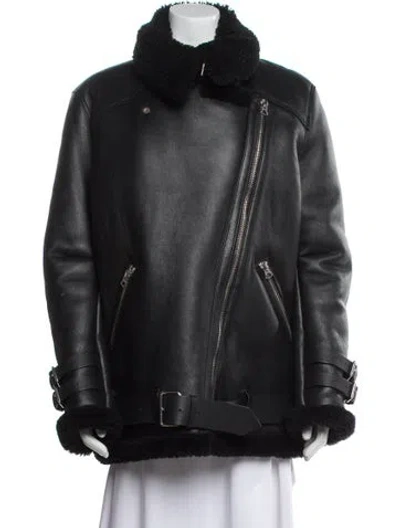 Pre-owned Acne Studios Shearling Fur Jacket In Black