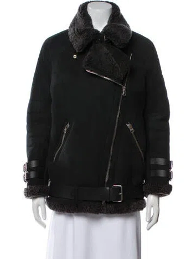 Pre-owned Acne Studios Shearling Fur Jacket In Black
