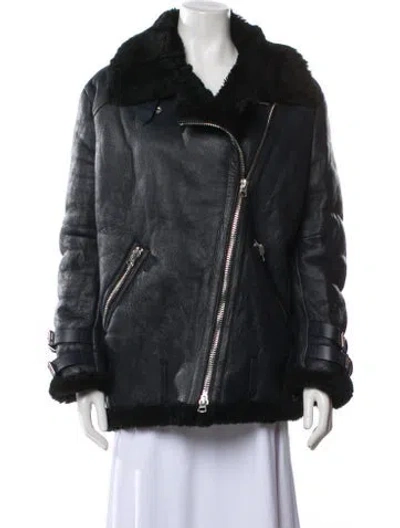 Pre-owned Acne Studios Shearling Fur Jacket In Black