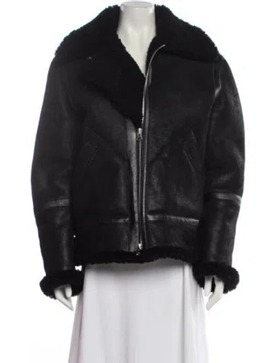 Pre-owned Acne Studios Shearling Fur Jacket In Black