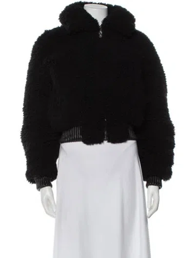 Pre-owned Acne Studios Shearling Fur Jacket In Black