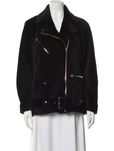 Pre-owned Acne Studios Shearling Fur Jacket In Black