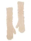 Acne Studios Shearling Gloves In Neutrals