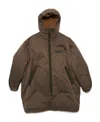 Acne Studios Shearling-lined Hooded Coat In Multi