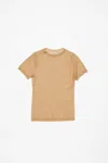 Acne Studios Sheer Knit T-shirt In Gold
