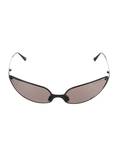 Pre-owned Acne Studios Shield Tinted Sunglasses In Black