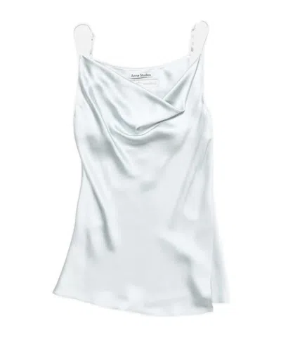 Acne Studios Shiny Satin Tank Top In Multi