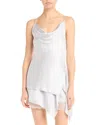 Acne Studios Shiny Satin Tank Top In White