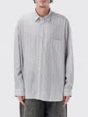 Acne Studios Soffia Stripe Shirt In Gray